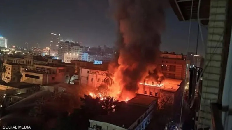 حريق المعامل المركزية لوزارة الصحة في القاهرة.. إصابة واحدة وتحقيقات جارية